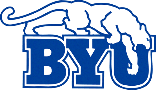 Brigham Young Cougars 1969-1998 Primary Logo t shirts DIY iron ons